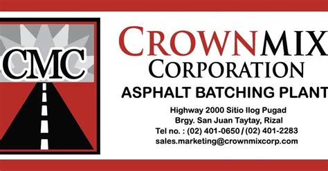 crownmix corporation|Crownmix Corporation Asphalt Batching Plant Reels .
